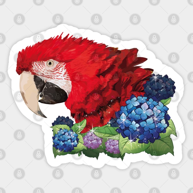 Aliverde Macaw Sticker by obscurite